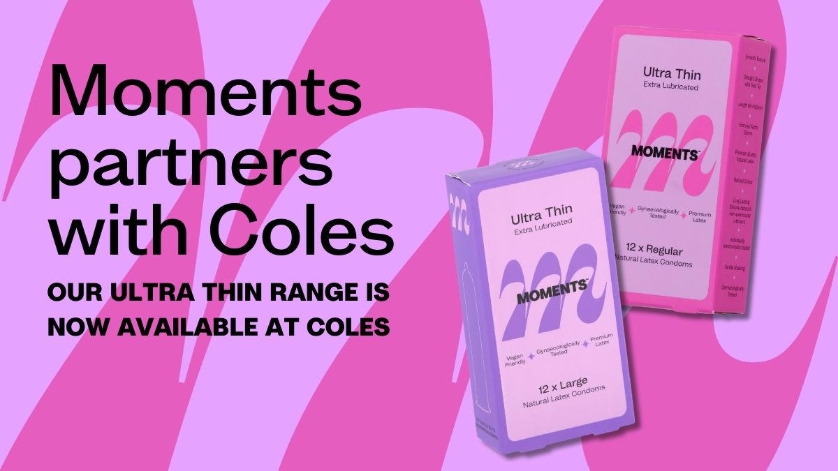 Moments vegan condoms partners with Coles supermarket