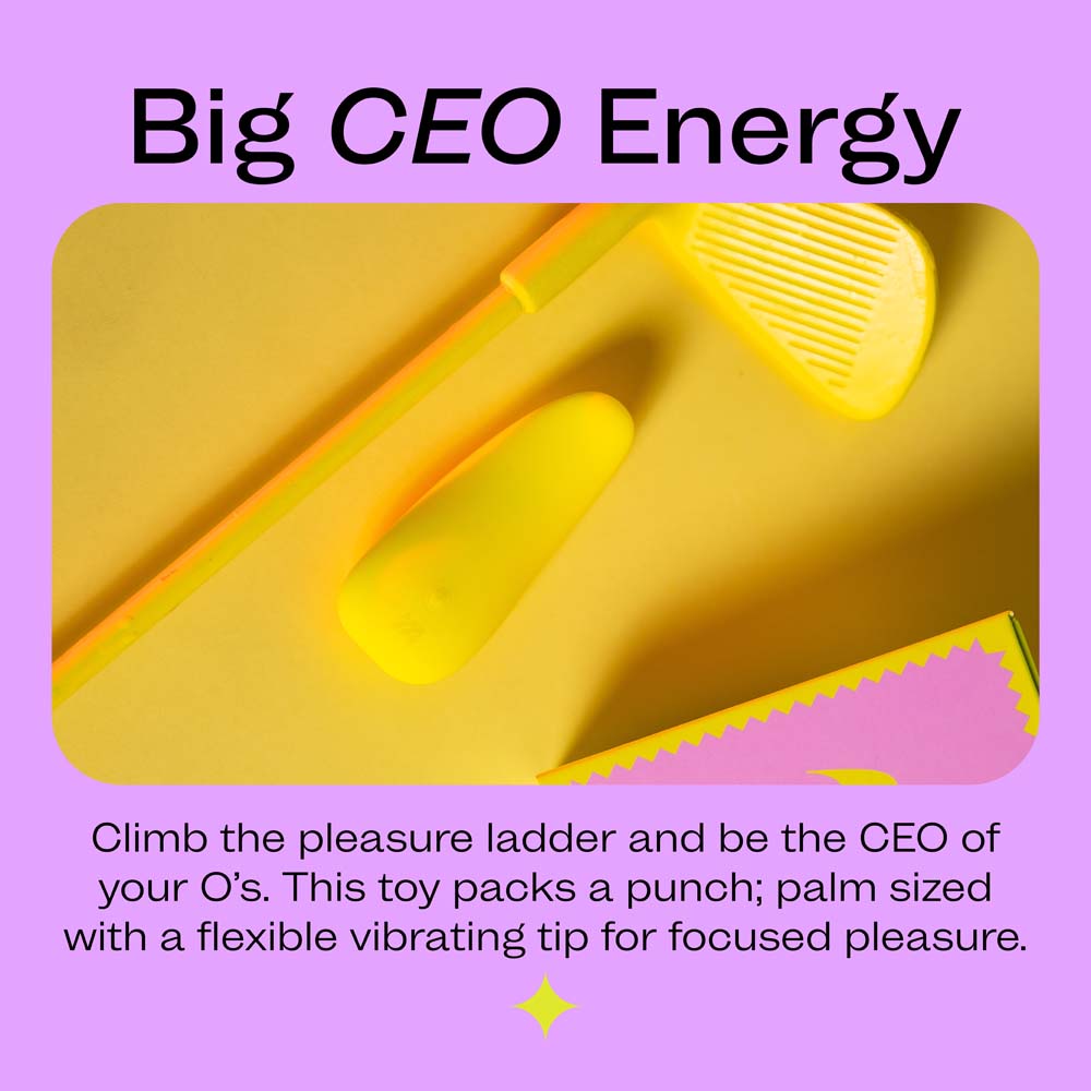 CEO vibrator with powerful presence
