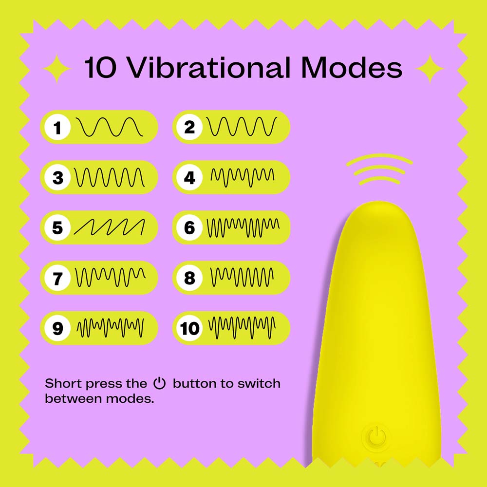 CEO vibrator with 10 different vibration settings