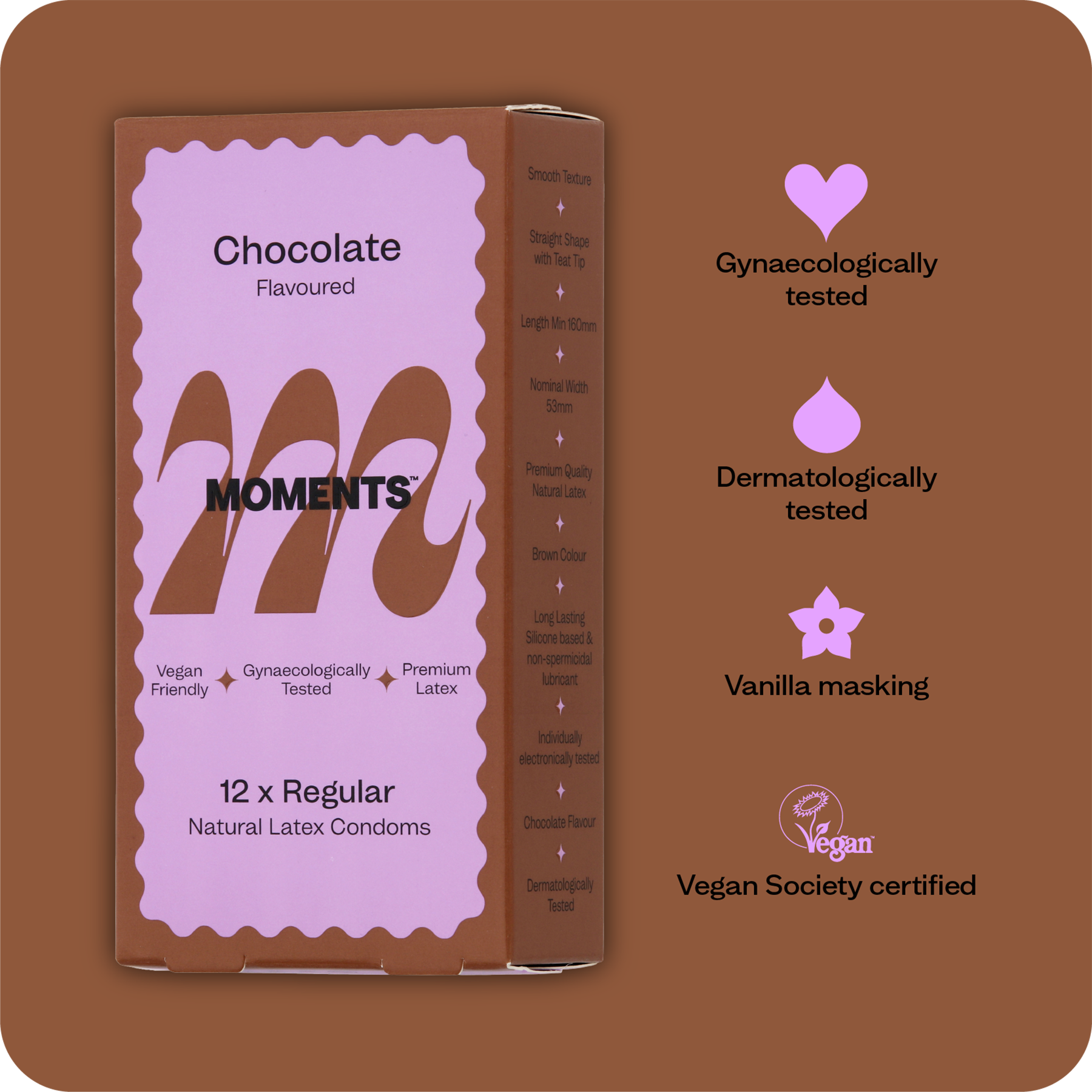 USP for Moments chocolate flavoured condom