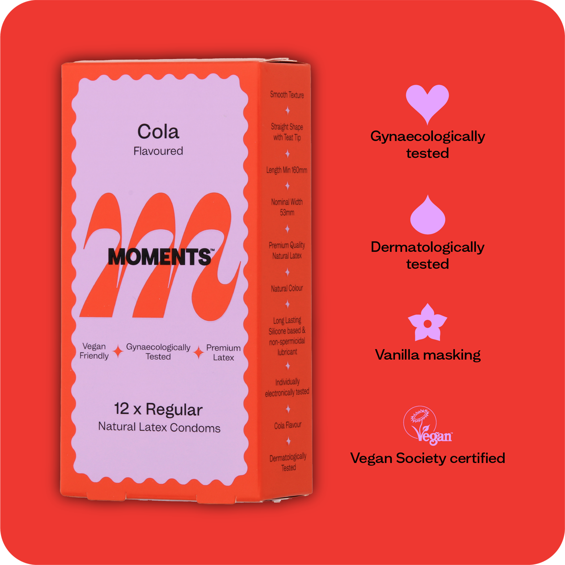 Gynaecologically tested Cola flavoured condom